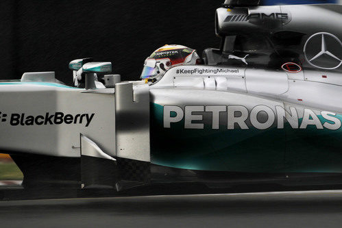 Lewis Hamilton afronta la Q3 de la clasificación