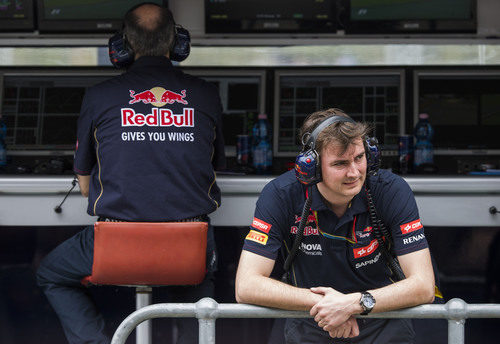 James Key, en el muro de Toro Rosso