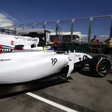 Felipe Massa sale de boxes en Albert Park