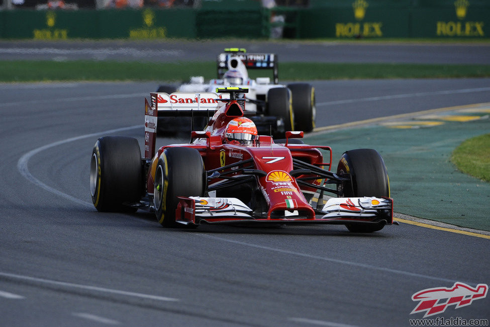 Kimi Räikkönen tuvo problemas de 'graining' en Australia