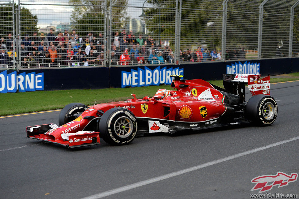 Kimi Räikkönen firma el octavo puesto en el GP de Australia