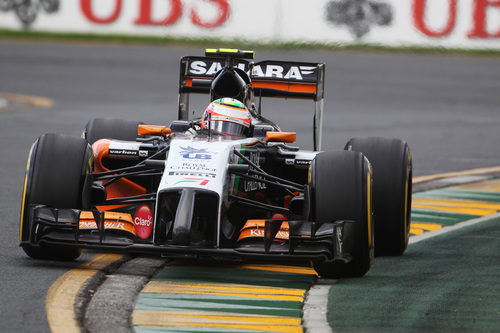 Sergio Pérez disputa el GP de Australia 2014