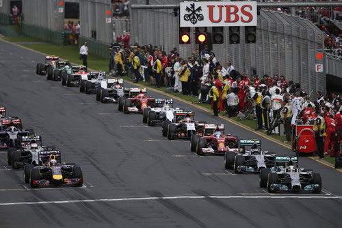 Parrilla de salida del GP de Australia 2014