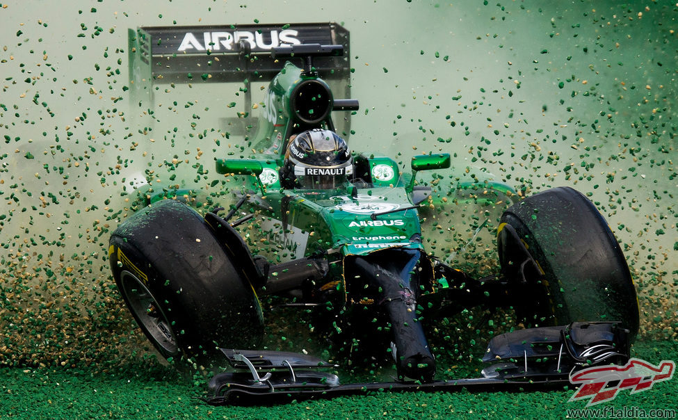 Accidente de Kamui Kobayashi en Melbourne