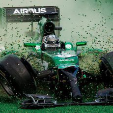 Accidente de Kamui Kobayashi en Melbourne