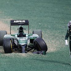 Kamui Kobayashi abandona el Gran Premio de Australia