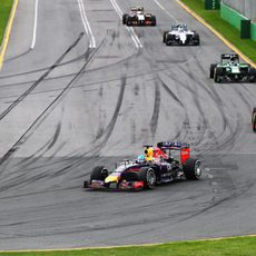 Sebastian Vettel completa los primeros compases del GP de Australia