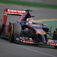 Daniil Kvyat con el neumático blando durante la carrera en Australia