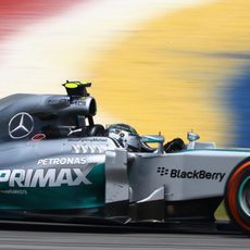 Nico Rosberg rueda en Sepang