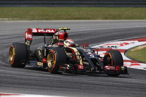 Romain Grosjean en Sepang