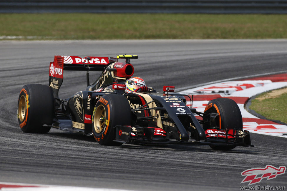 Romain Grosjean en Sepang