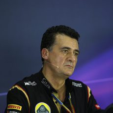 Frederico Gastaldi en la rueda de prensa de la FIA