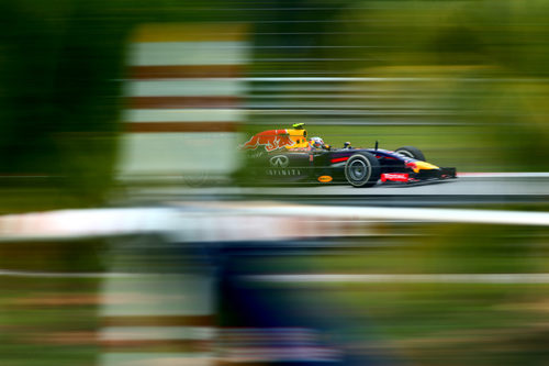 Daniel Ricciardo a través de la vegetación durante los Libres 3 del GP de Malasia