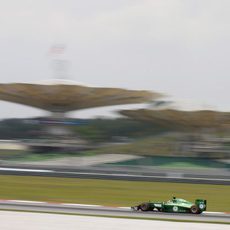 Kamui Kobayashi rueda en Sepang