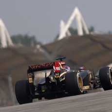 Romain Grosjean logra acabar en Malasia