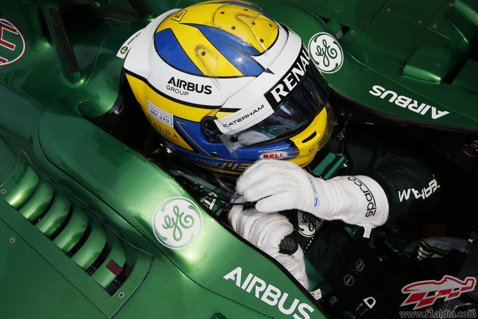 Marcus Ericsson listo para comenzar la carrera