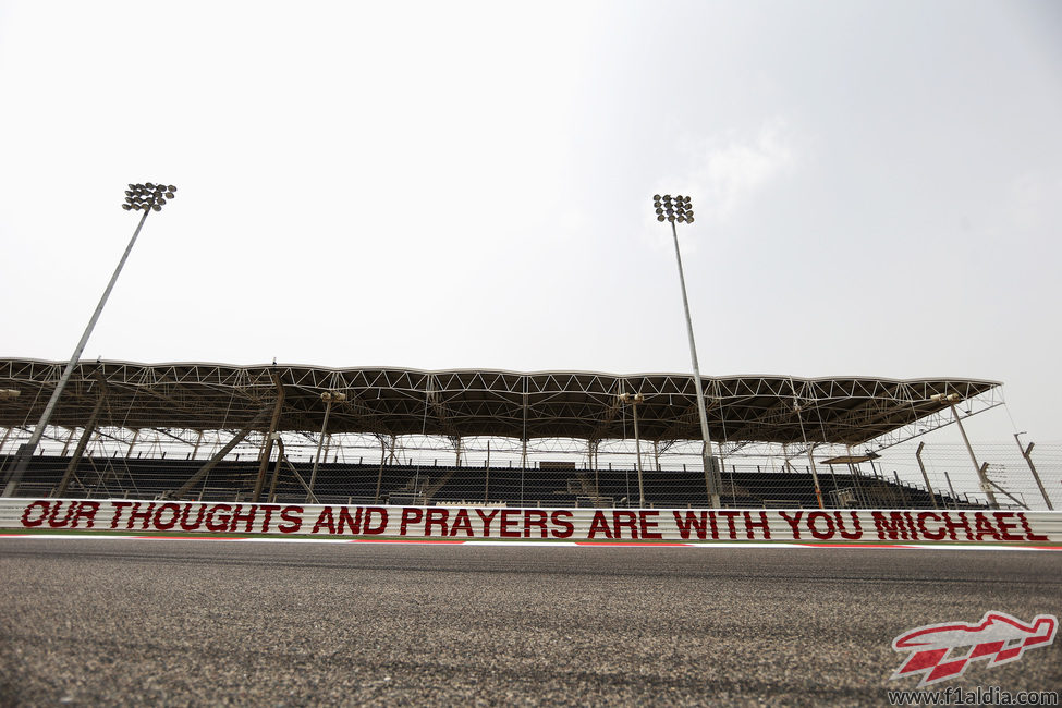 Detalle en honor a Michael Schumacher