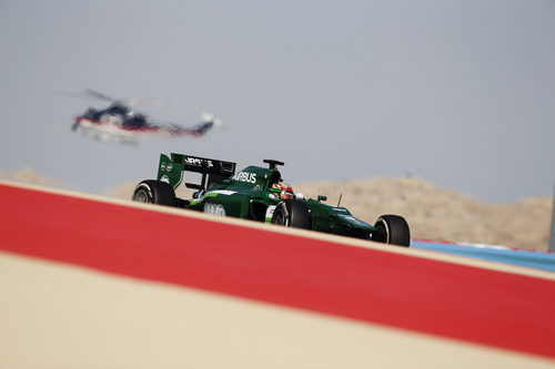 Robin Frijns pilota el CT05 en Baréin