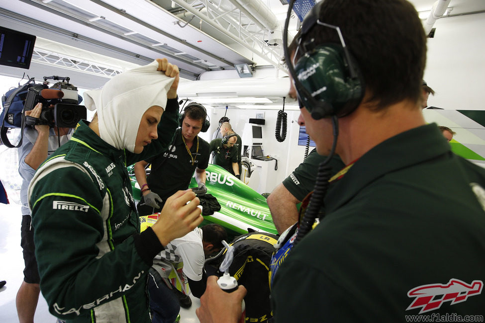 Marcus Ericsson acaba el trabajo en Caterham