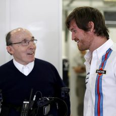 Rob Smedley junto a Frank Williams