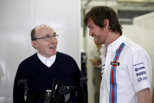 Rob Smedley junto a Frank Williams