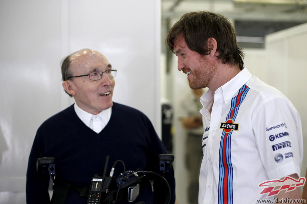 Rob Smedley junto a Frank Williams