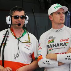 Pequeño momento de relax para Nico Hülkenberg