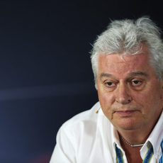 Pat Symonds, en la rueda de prensa de la FIA