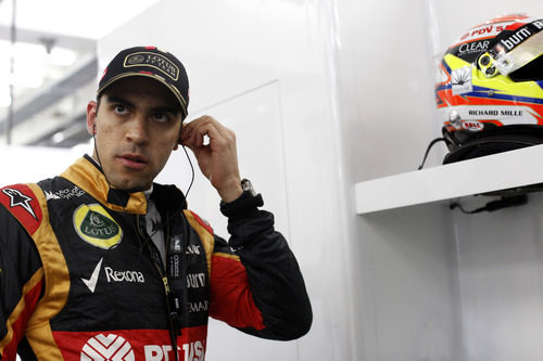 Pastor Maldonado a punto de empezar la sesión de libres