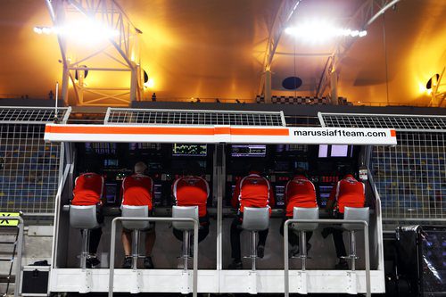 Pitwall del equipo Marussia