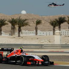 Max Chilton en la primera sesión de libres