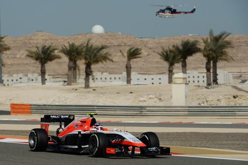 Max Chilton en la primera sesión de libres