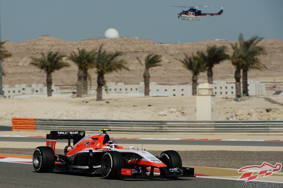 Max Chilton en la primera sesión de libres