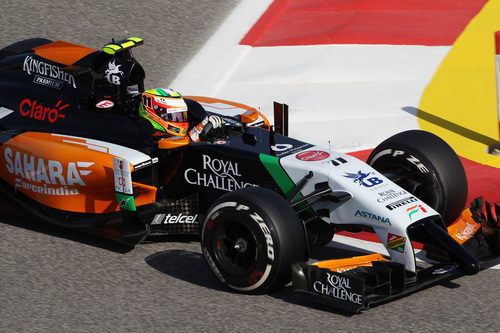 Sergio Pérez, en los Libres 3 con el VJM07