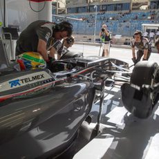 Esteban Gutiérrez preparado para salir