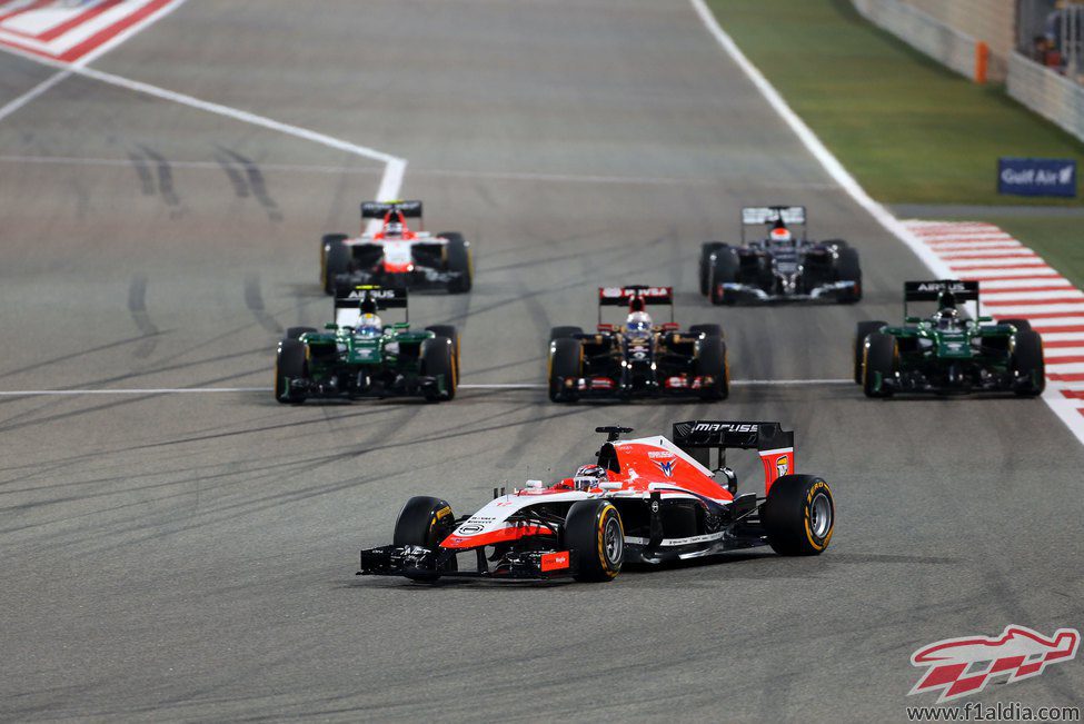 Jules Bianchi haciendo una gran salida