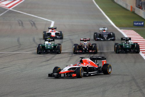 Jules Bianchi haciendo una gran salida