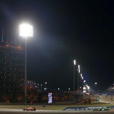 Jules Bianchi en la curva 1 de Baréin