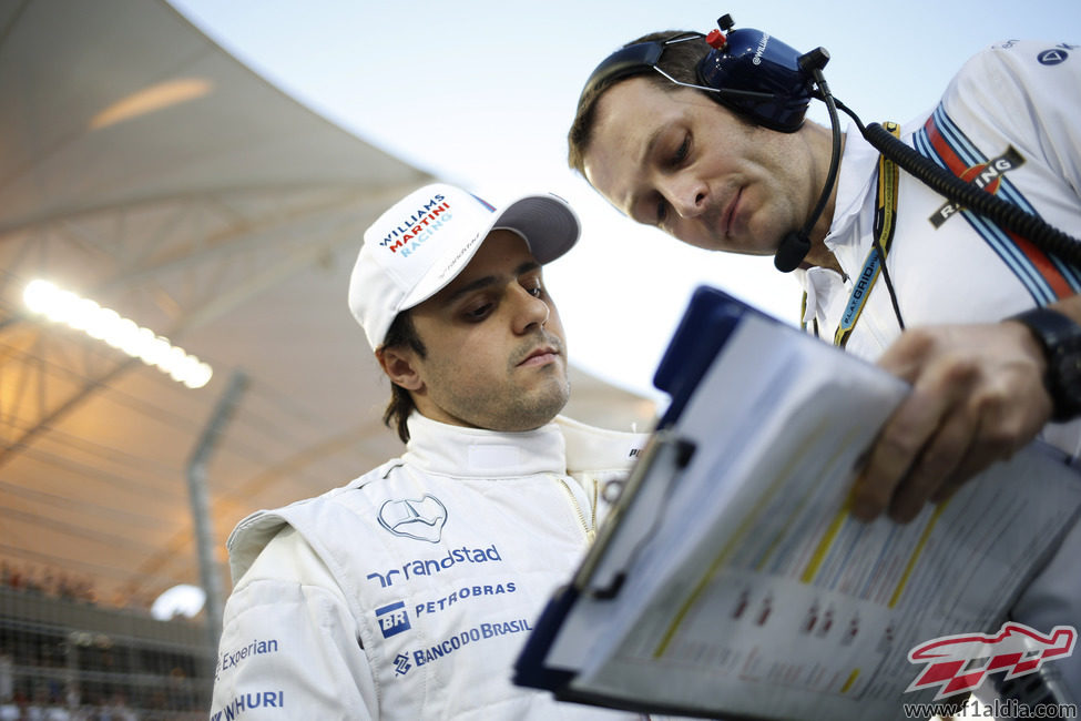 Detalles para Felipe Massa antes de la carrera