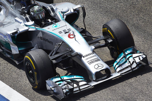 Nico Rosberg con neumáticos blandos