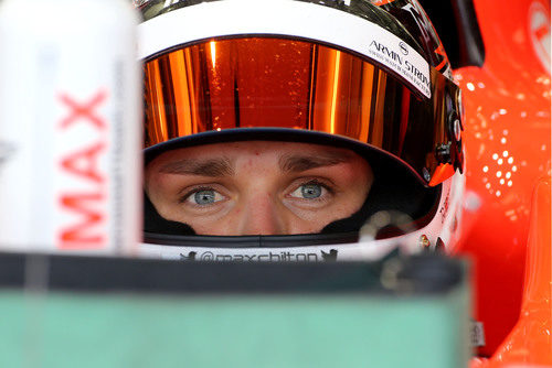 Mirada atenta de Max Chilton en el MR03