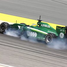 Marcus Ericsson se pasa de frenada en Sakhir