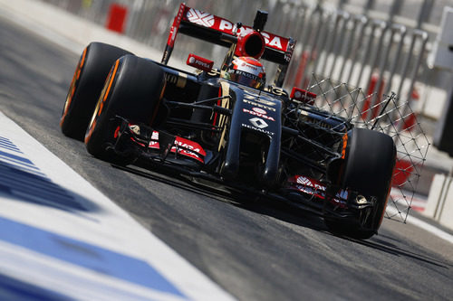 Sensor en el Lotus E22 de Pastor Maldonado