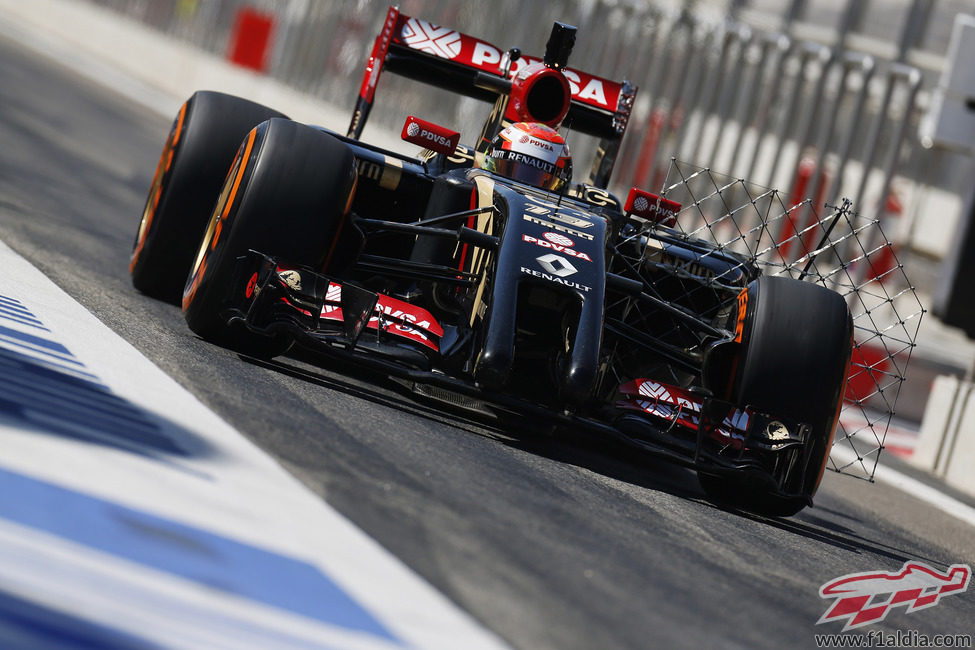 Sensor en el Lotus E22 de Pastor Maldonado