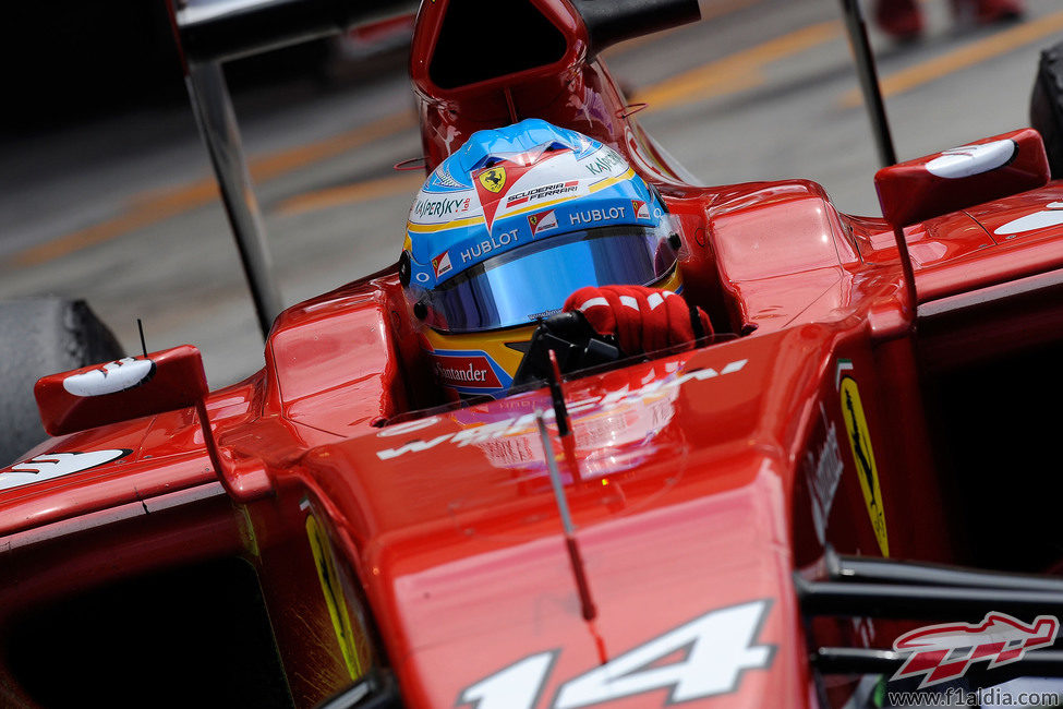 Fernando Alonso estuvo el segundo día de test también