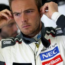 Giedo van der Garde en la segunda jornada de test