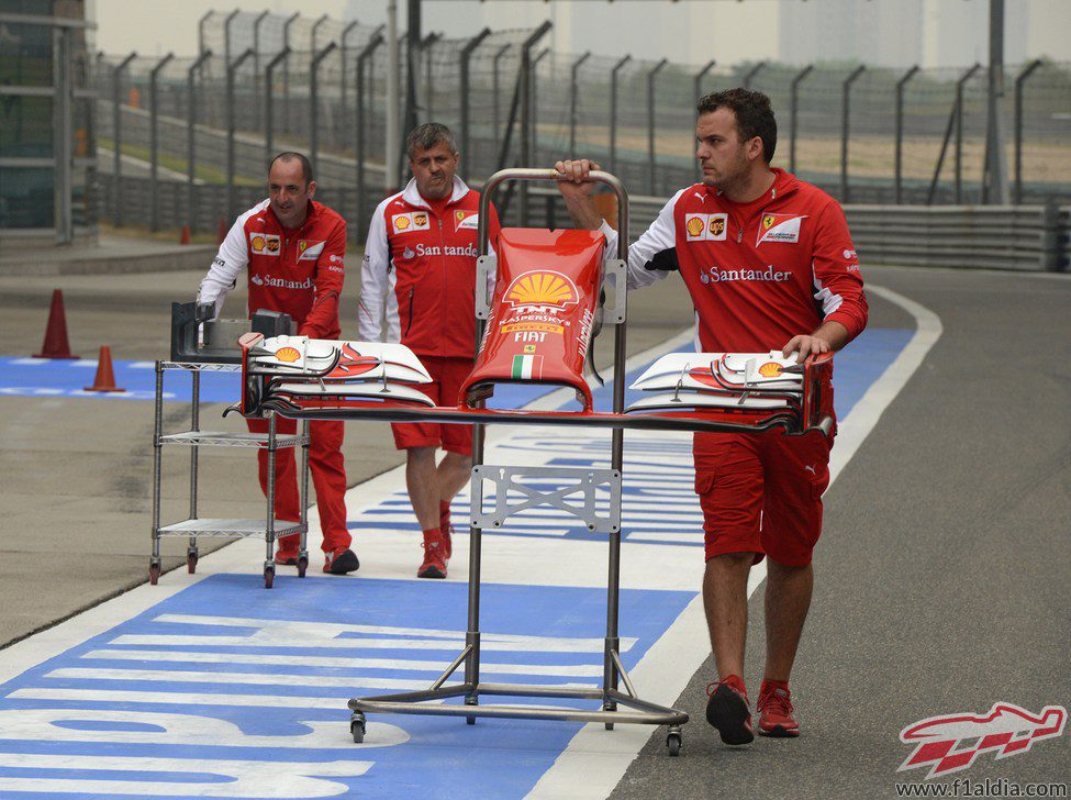 Alerón del F14-T de Ferrari