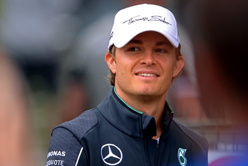 Nico Rosberg, sonriente en Shanghái