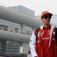 Kimi Räikkönen, preparado para el GP de China