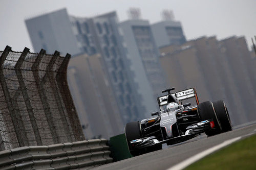 Van der Garde rodando en Shanghái